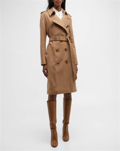 burberry kensington long trench coat|burberry kensington cashmere trench coat.